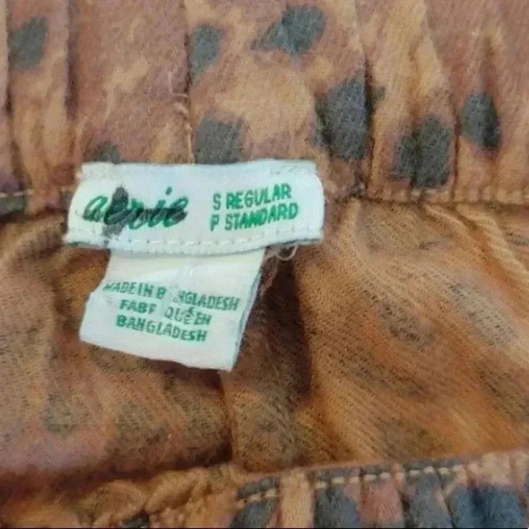 🆕 NWOT Aerie Elastic-Waist Leopard Lounge Pants S 🆕 - Picture 6 of 9
